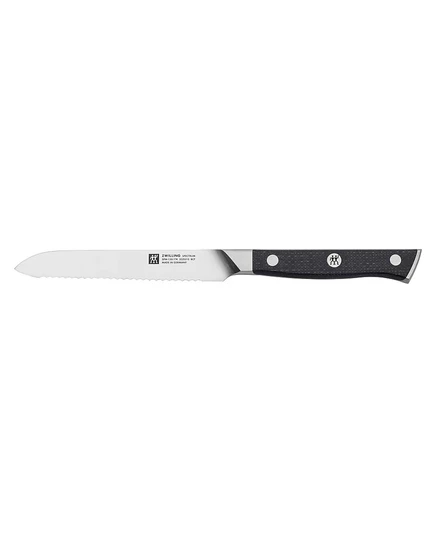 Кухонный нож Zwilling Spectrum 5″ серрейторный, черный