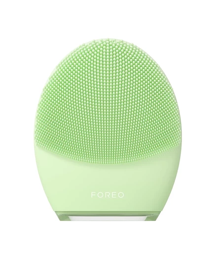 Очищающий и укрепляющий массаж лица FOREO LUNA 4 для комбинированной кожи зеленого цвета