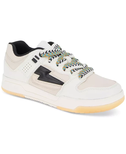  Женские кроссовки на шнуровке Kortini Zig-Zag white/black