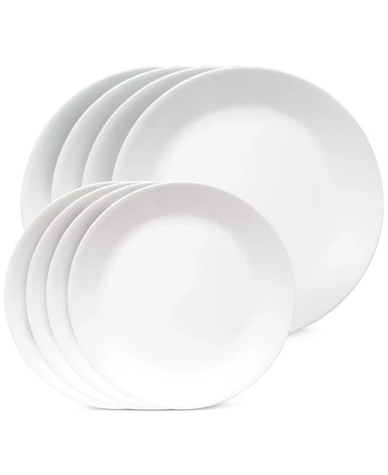 Набор тарелок Corelle Vitrelle Shimmering White, 8 шт., белые