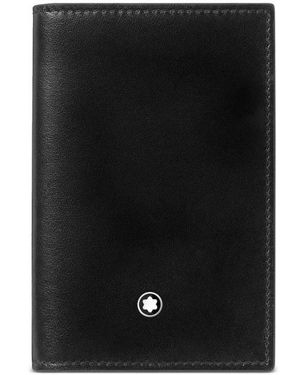 Кожаная визитница Montblanc Meisterstück, черная