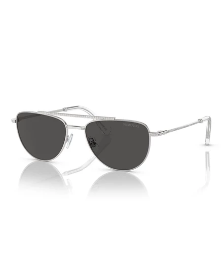 Женские солнцезащитные очки Swarovski SK7007, серебристые