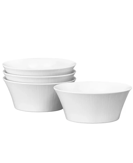 Набор мисок Noritake Conifere 15 см 550 мл, 4 шт, белые