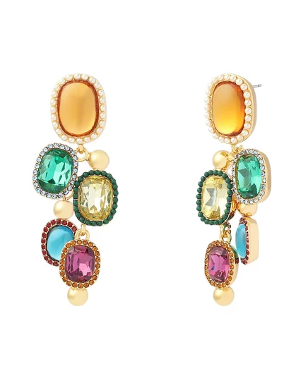 Серьги-подвески Kurt Geiger London «Глаз», разноцветные