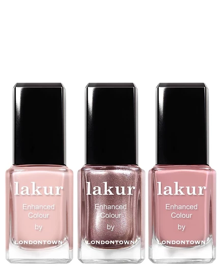 Лондонтаун, 3 шт. Набор разноцветных лаков для ногтей Rose All Day Lakur Enhanced Colour