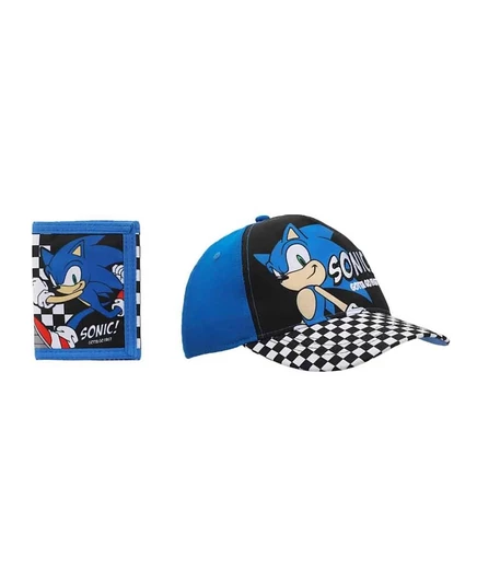 Набор кепка и кошелек Sonic the Hedgehog, синий