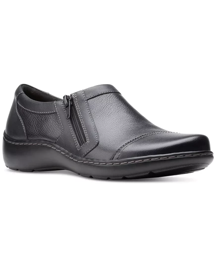Женские лоферы Clarks Cora Giny с молнией, черные