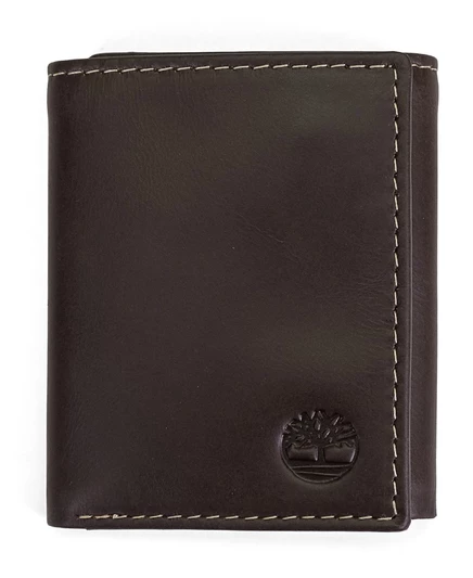 Мужской кожаный бумажник Cloudy Trifold от Timberland brown