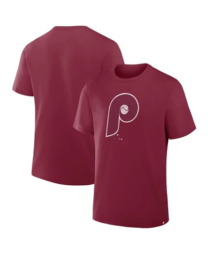 Мужская футболка Fanatics Phillies Vintage, бордовая