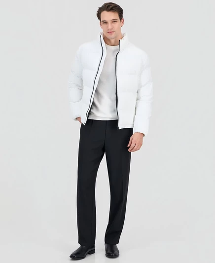 Мужская пуховая куртка Hugo Boss white