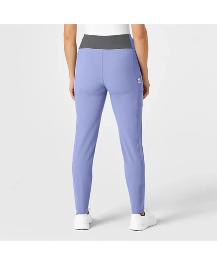 Брюки-скраб Wink Plus Size RENEW с высокой талией Power Scrub Pant ceil blue