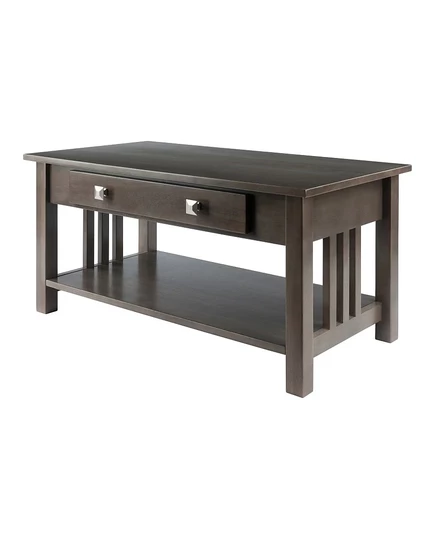 Журнальный стол Winsome Stafford 94×50×46 см, коричневый