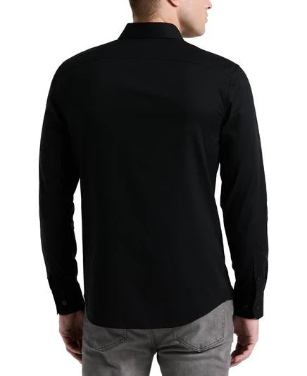 Мужская рубашка Perry Ellis Slim Fit Dobby, черная