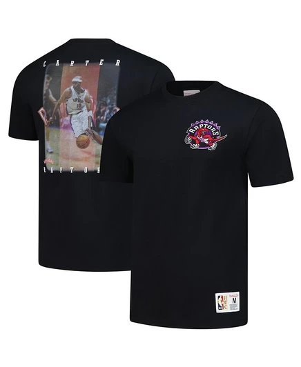 Мужская футболка с принтом Mitchell & Ness Vince Carter Black Toronto Raptors Hardwood Classics от NBA Legends от Mitchell & Ness black
