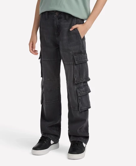 Джинсы-карго для мальчиков Abercrombie Kids Baggy, синие