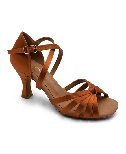 Женские бальные туфли Capezio Julia 2.5″ сатин, красные