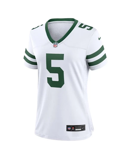 Женская игровая майка Nike Garrett Wilson Legacy белого цвета New York Jets white