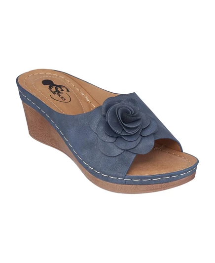 Женские босоножки GC Shoes Tokyo, танкетка, темно-синие