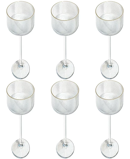 Набор бокалов Abode Homewares Stax Optic Twist, 6 шт., белые