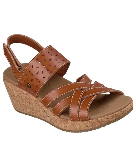 Женские босоножки на танкетке Skechers Beverlee 2.0 - Natural Era от Finish Line коричневого цвета