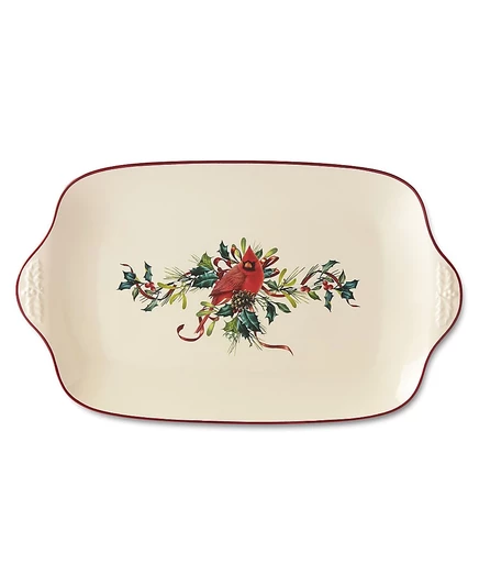 Сервировочное блюдо Lenox Winter Greetings, белое