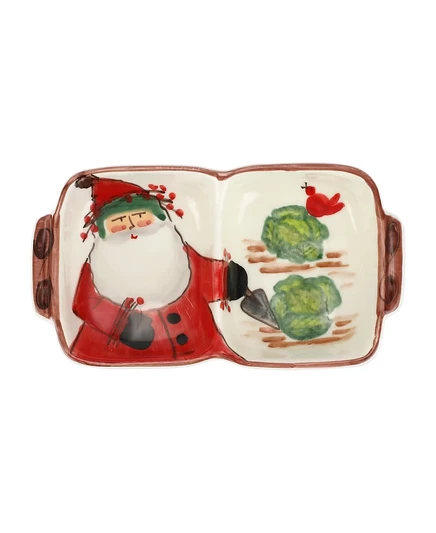 Двухъярусная этажерка Vietri Old St. Nick, разноцветная