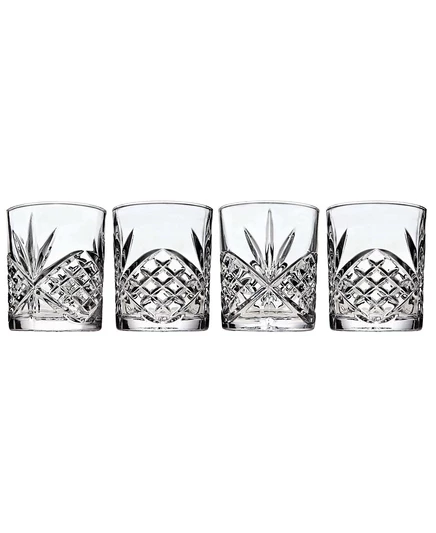 Двойные старомодные бокалы Godinger Dublin Crystal, набор из 4 бокалов