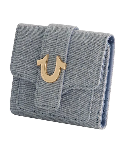 Кошелек true religion horseshoe из денима, синий