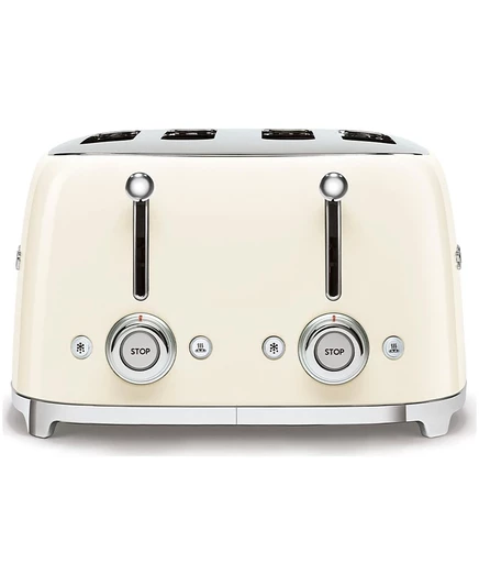 Тостер Smeg 4x4 на 4 ломтика, бежевый