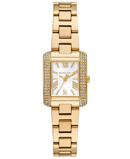 Женские золотые часы Michael Kors с тремя стрелками Emery из нержавеющей стали 22 мм gold-tone