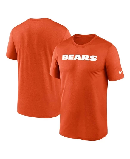Мужская оранжевая футболка Nike Chicago Bears Prime Time Legend с надписью Wordmark Performance от Nike orange