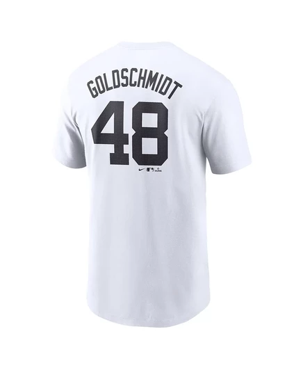 Мужская футболка Nike Paul Goldschmidt белого цвета New York Yankees Fuse с именным номером Пола Голдшмидта white