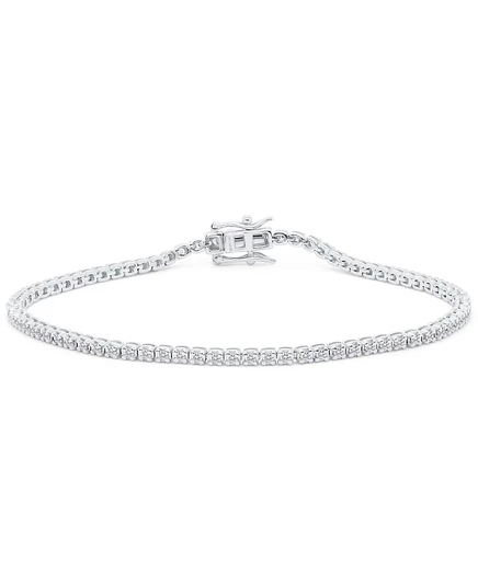 Браслет Forever Grown Diamonds с лабораторными бриллиантами 1 карат, из серебра, серебристый