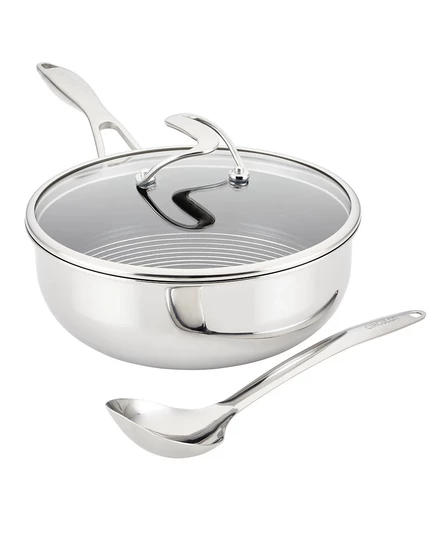 Сотейник Circulon SteelShield C-Series 3,3 л, серебристый