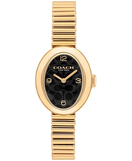 Женские часы COACH с эластичным браслетом Sammy Gold Tone из нержавеющей стали, 22,5 мм