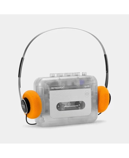Портативный кассетный проигрыватель Retrospekt CP-81 и наушники clear