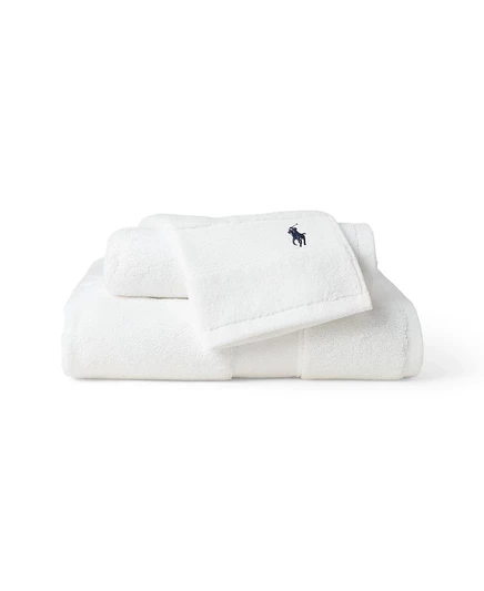 Банное полотенце Polo Ralph Lauren Polo Player из хлопка, 58 x 30 дюймов, белое