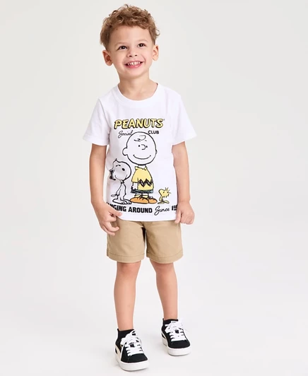Детская футболка Epic Threads Peanuts Social Club, белая