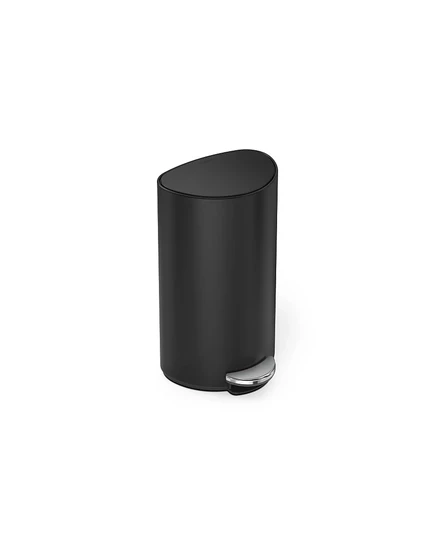 Мусорное ведро SimpleHuman 6 л полукруглое педальное, черное