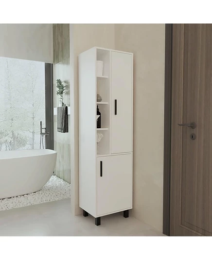 Шкаф для белья FM FURNITURE Pinal 173×45×36 см, белый