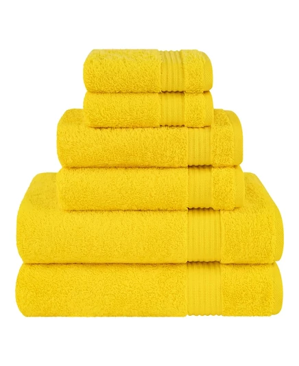 Полотенца American Soft Linen Bekos, 6 шт., желтые