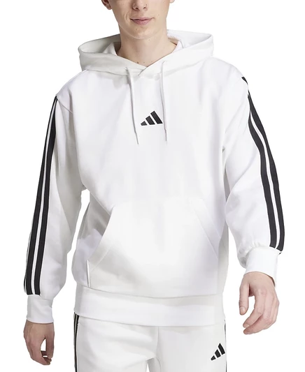  Мужская флисовая толстовка с капюшоном  white