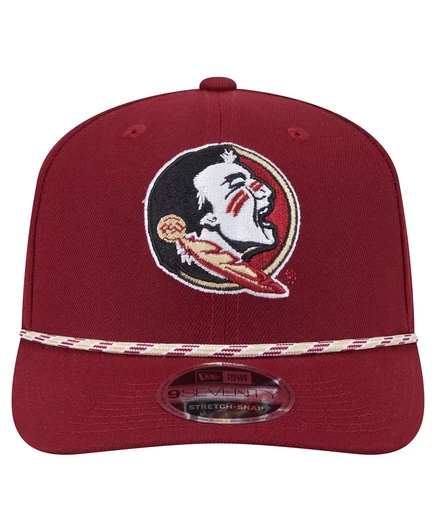 Мужская шляпа Garnet Florida State Seminoles Game Day Multi-Rope 9SEVENTY с эластичной застежкой-молнией новой эры. garnet