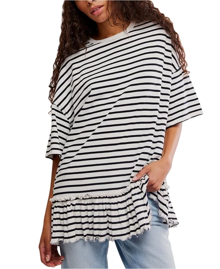 Женский топ Free People Why Yes в полоску, черный