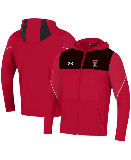 Мужское худи Under Armour Texas Tech Red Raiders 2021 на молнии, красное