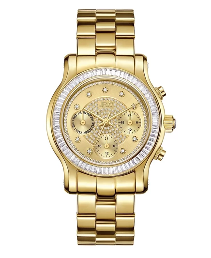 Женские часы JBW Laurel Diamond с 18K позолотой, золотистые