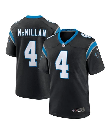 Мужская игровая футболка Nike Tetairoa McMillan 2025 Carolina Panthers, черная