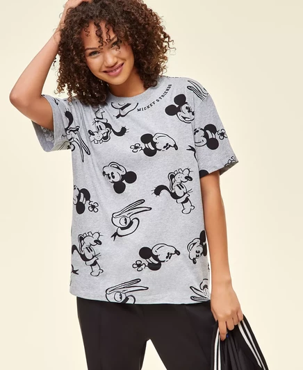  Футболка унисекс для взрослых с Микки и друзьями, эксклюзивно в Macy's mickey & friends grey