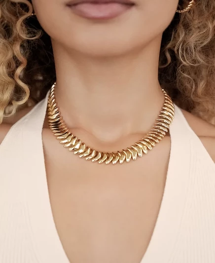 Металлическое ожерелье ETTIKA Moderna gold