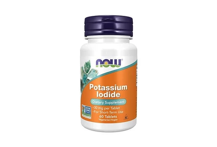 Добавка NOW Foods калий йодид 30 мг, 60 таб.